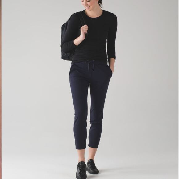 Lululemon Athletica On The Fly Jogger Casual Pant Navy Blue 28" - Picture 2 of 12